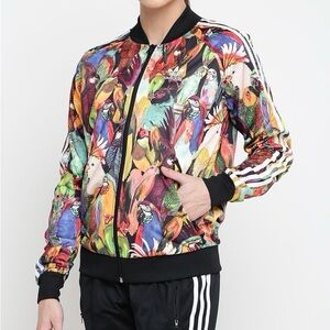 Adidas X Farm Rio Passaredo Trefoil Tropical Bird Jacket Superstar size XS
